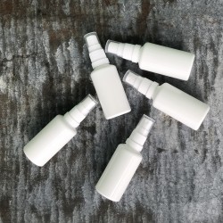 Baltas purškimo buteliukas 50 ml, 5 vnt.