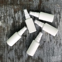 White Spray Bottle 50 ml 5 pcs