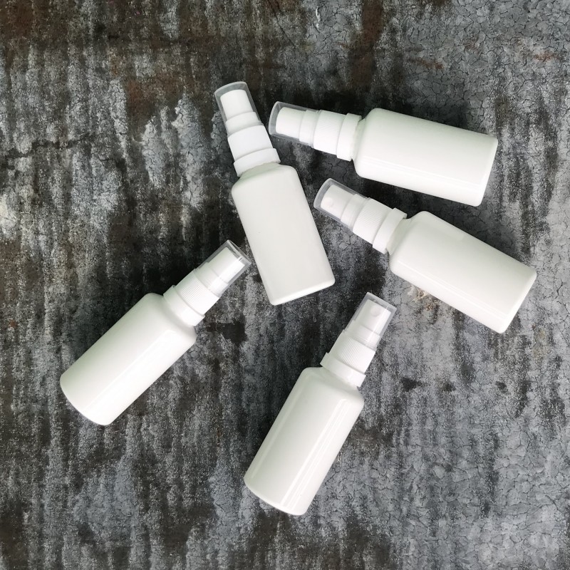 Baltas purškimo buteliukas 50 ml, 5 vnt.