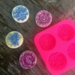 Silicone Mould 4 flowers