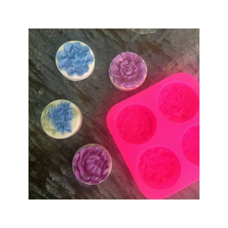 Silicone Mould 4 flowers