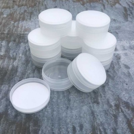 Translucent plastic jar 50 ml, 10 pcs | Relumee