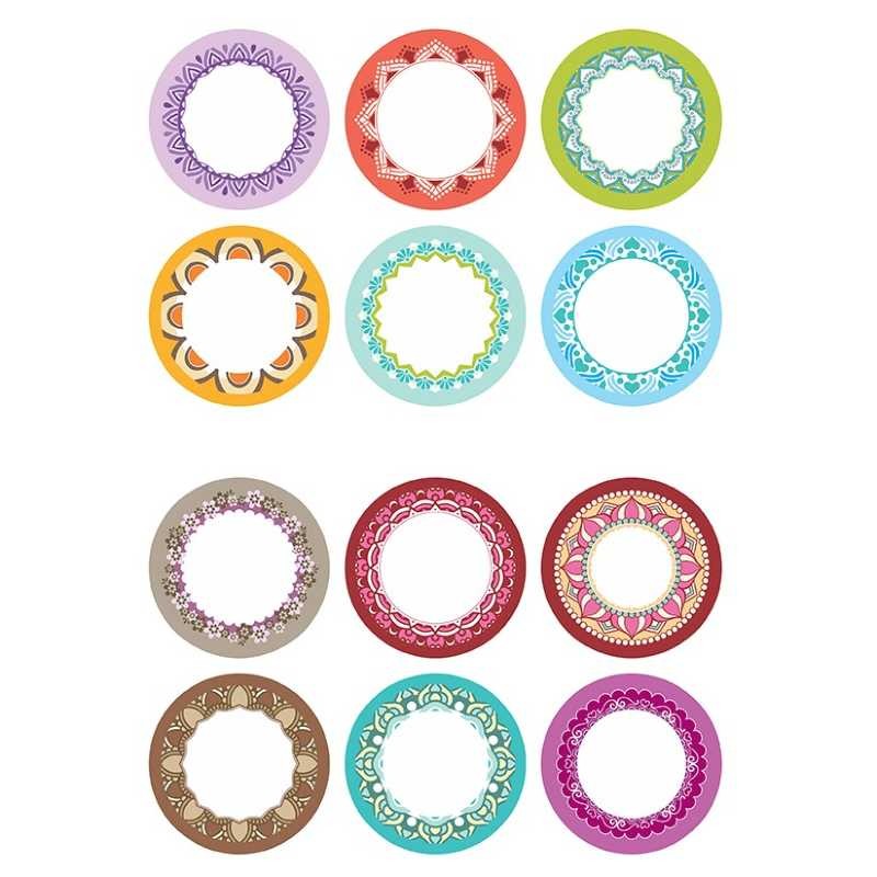 Round labels ∅ 5,5 cm 12 pcs