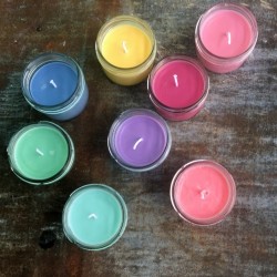 Violet Candle Color Block