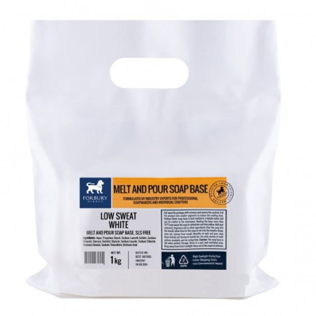 White soap base Low Sweat 1 kg | Relumee