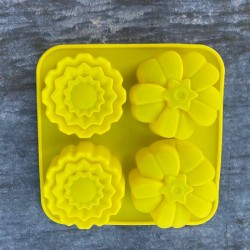 Silicone Mould 4 Flowers