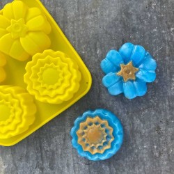 Silicone Mould 4 Flowers