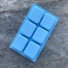 Silicone mould 6 rounded rectangles