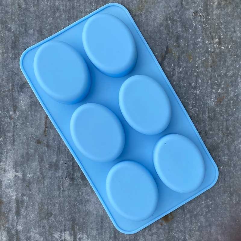 Silicone Mould 6 Ovals