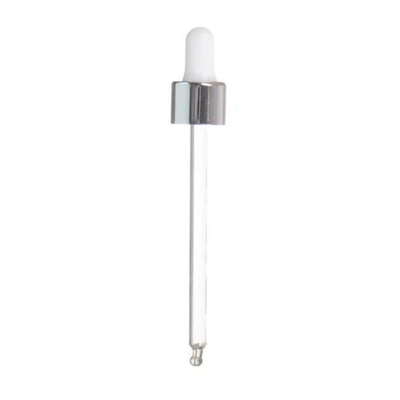 Sidabro spalvos pompa 50 ml buteliukui