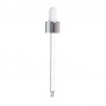 Sidabro spalvos pompa 50 ml buteliukui
