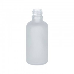 White Frosted Glass Bottle 50 ml