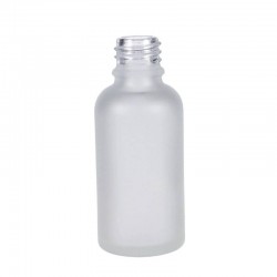 White Frosted Glass Bottle 30 ml 10 pcs