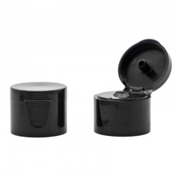 Black flip-top cap 20/410 1 pc