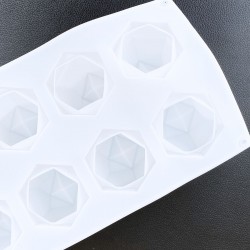 Geometrinė silikoninė forma muilui, žvakėms