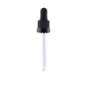 Juodas pipetės dangtelis 50 ml buteliukui
