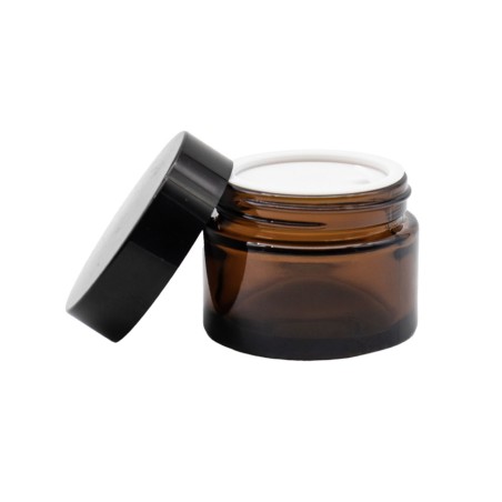 30 ml stiklinis indelis, dvigubas dangtelis