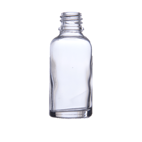 Skaidrus stiklinis buteliukas 50 ml